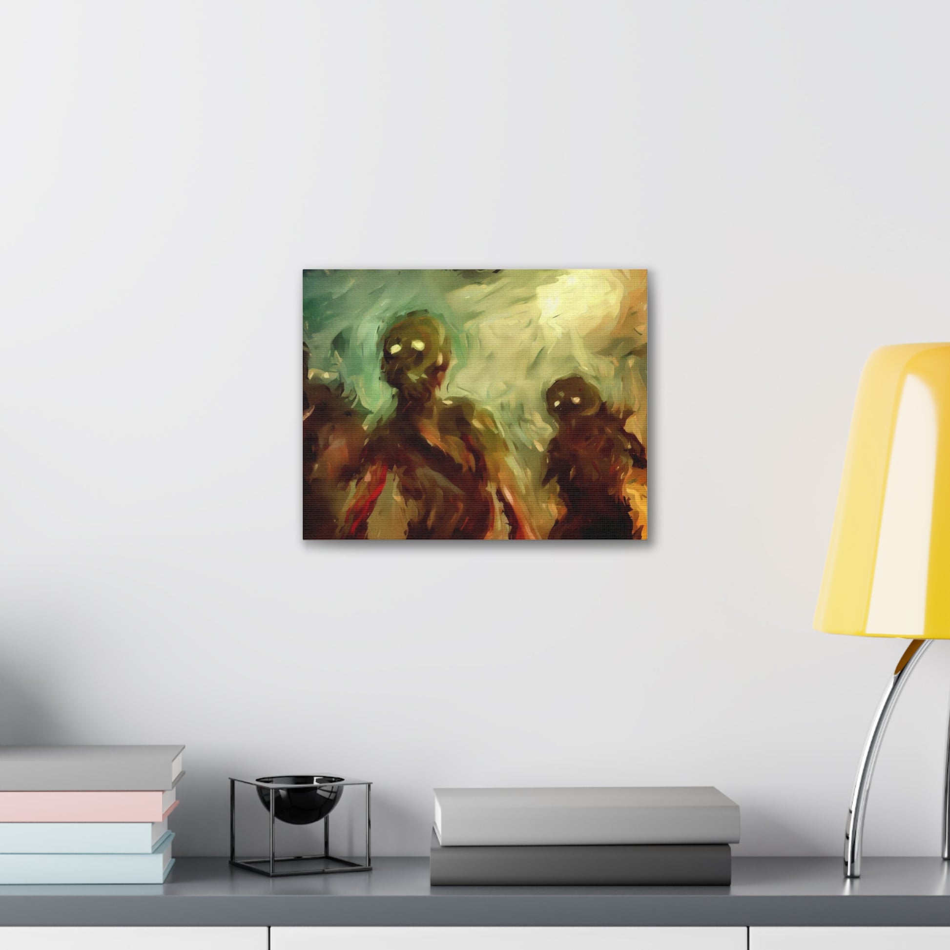 Halloween art, Demon canvas prints, Scary Halloween decor, Halloween home decor, Halloween wall, Gothic wall decor, Canvas Gallery Wraps - SaviTraviDesigns