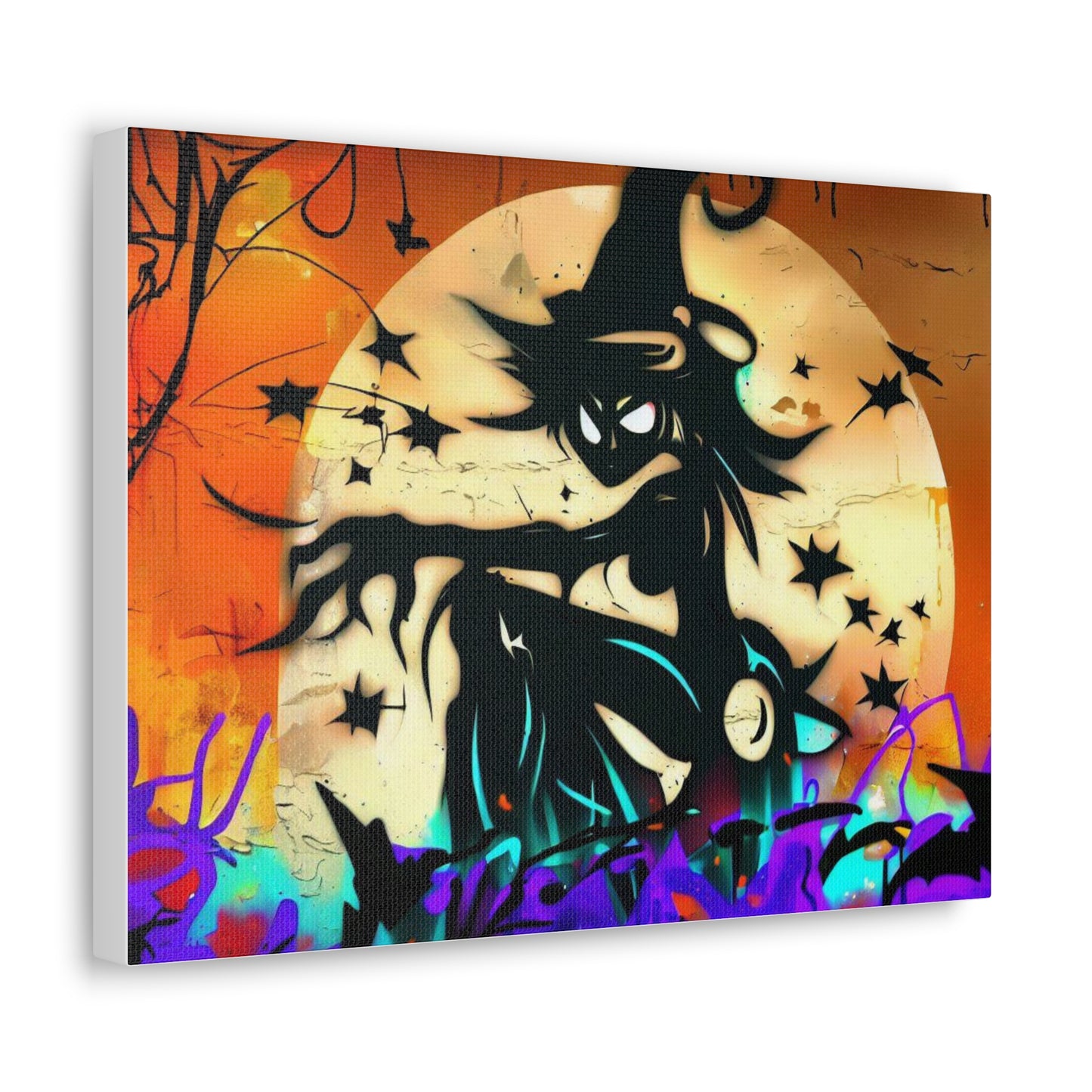 Halloween art, Witch canvas prints, Scary Halloween decor, Halloween home decor, Halloween wall, Gothic wall decor, Canvas Gallery Wraps - SaviTraviDesigns