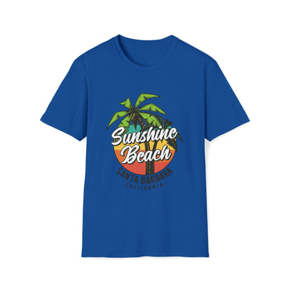 Sunshine Beach Santa Barbara |Beach Lifestyle Shirts | Summer Vibe Apparel Royal