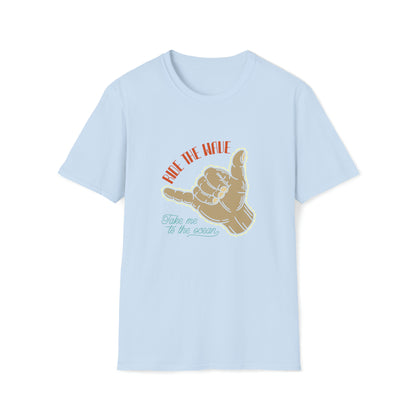 Ride The Wave |Beach Lifestyle Shirts | Summer Vibe Apparel Light Blue