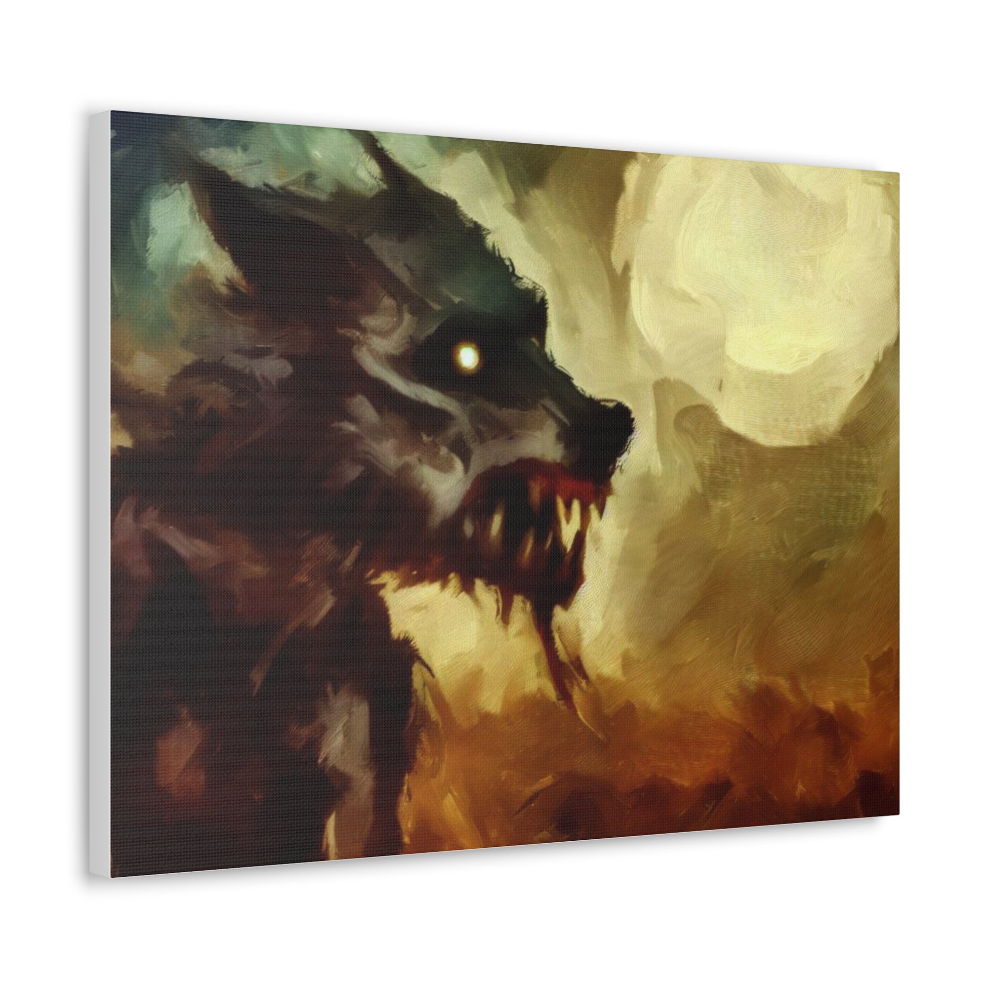 Halloween art, Werewolf canvas prints, Scary Halloween decor, Halloween home decor, Halloween wall, Gothic wall decor, Canvas Gallery Wraps - SaviTraviDesigns