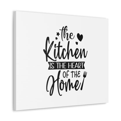 The Kitchen Is Heart Of The Home, Kitchen quote canvas prints, Kitchen wall decor quotes, Kitchen canvas art, Funny kitchen quotes on canvas, Inspirational kitchen quotes