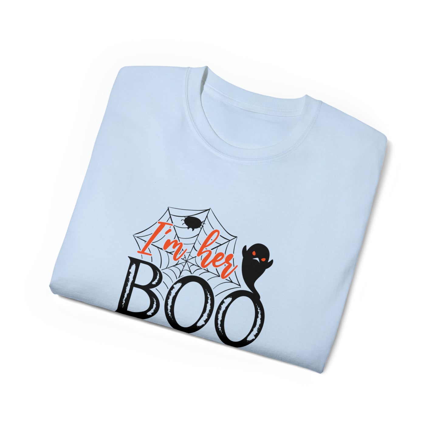 I'm Her Boo, Halloween Graphic Shirts, Spooky Halloween Shirts, Scary Halloween Shirt Designs, Cute Halloween Graphic Tees, Funny Halloween Shirt Ideas - SaviTraviDesigns