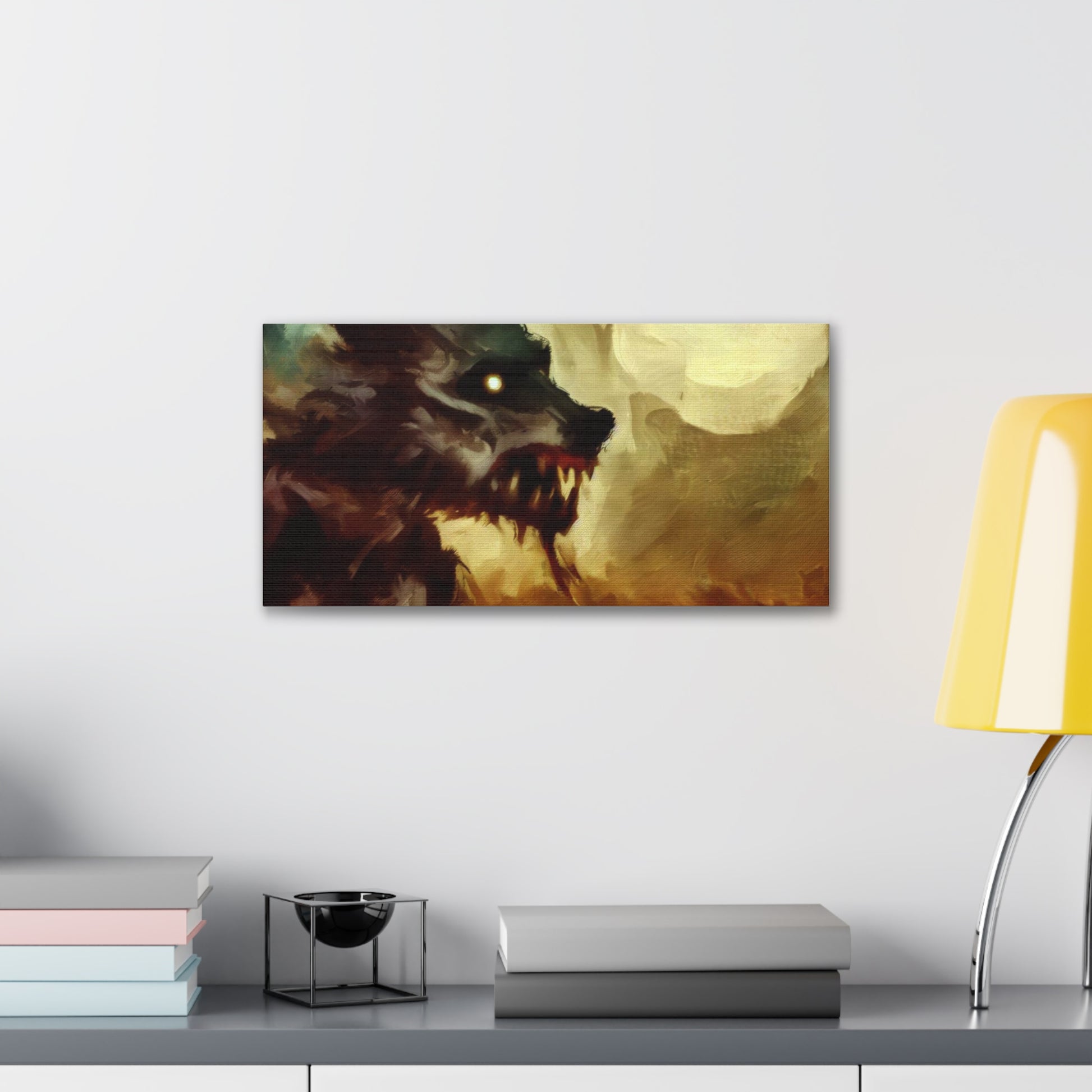 Halloween art, Werewolf canvas prints, Scary Halloween decor, Halloween home decor, Halloween wall, Gothic wall decor, Canvas Gallery Wraps - SaviTraviDesigns