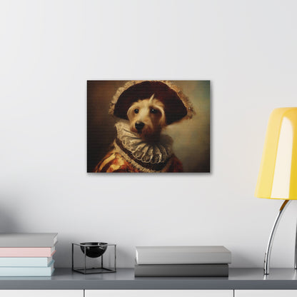 Fancy Dog, Canvas Dog Art, Dog Wall Art, Canine Canvas Art,Canvas Gallery Wraps, Pet Art, King Dog - SaviTraviDesigns