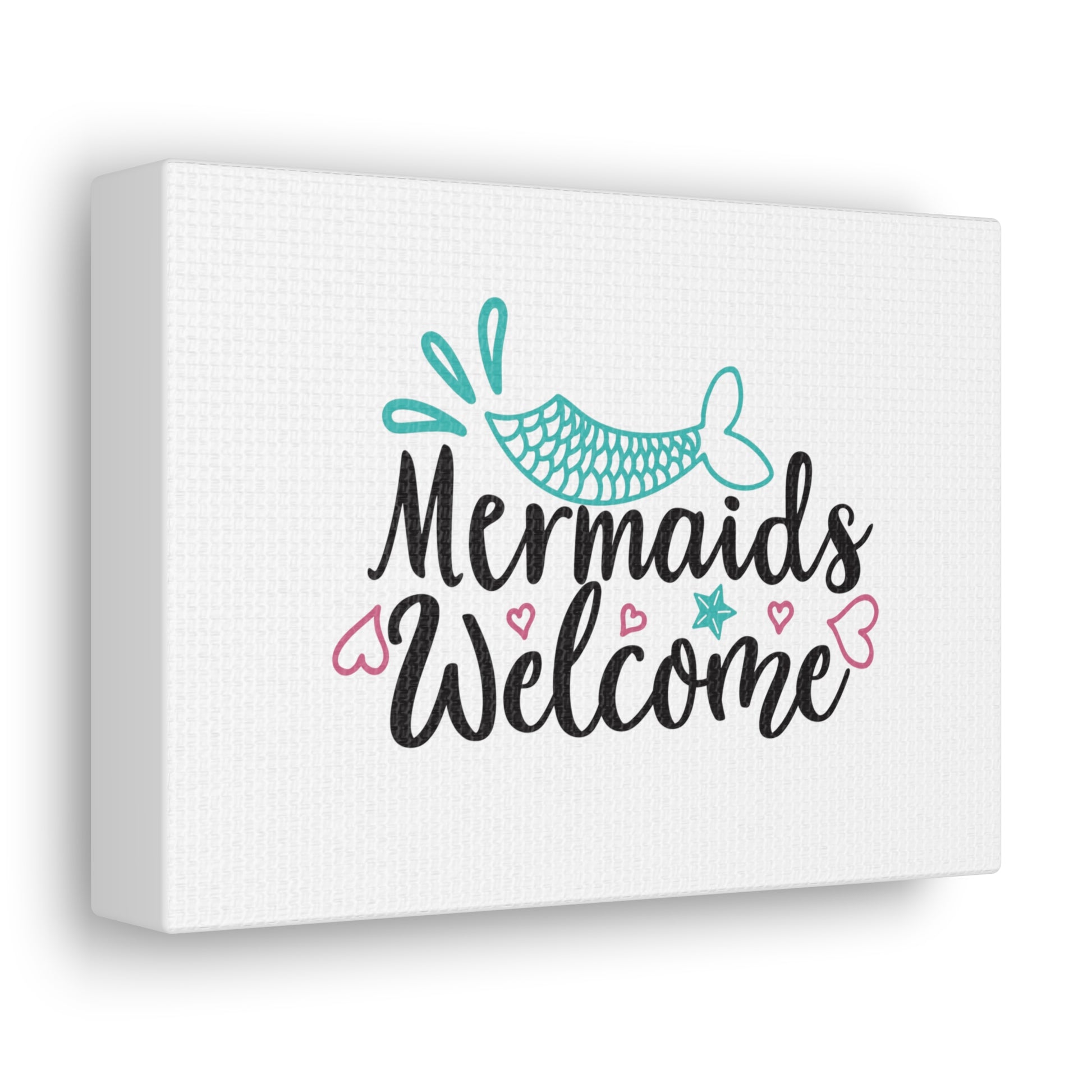 Mermaids Welcome, Mermaid Wall Art, Coastal Mermaid Decor, Beach House Mermaid Signs, Nautical Mermaid Decor, Mermaid Nursery Wall Decor - SaviTraviDesigns