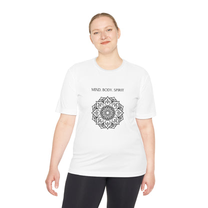 Mind Body Spirit Shirt, Graphic T-shirt, Moisture Wicking Tee