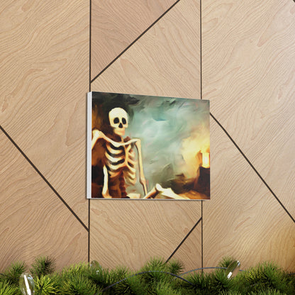 Halloween art, Skeleton canvas prints, Scary Halloween decor, Halloween home decor, Halloween wall, Gothic wall decor, Canvas Gallery Wraps - SaviTraviDesigns