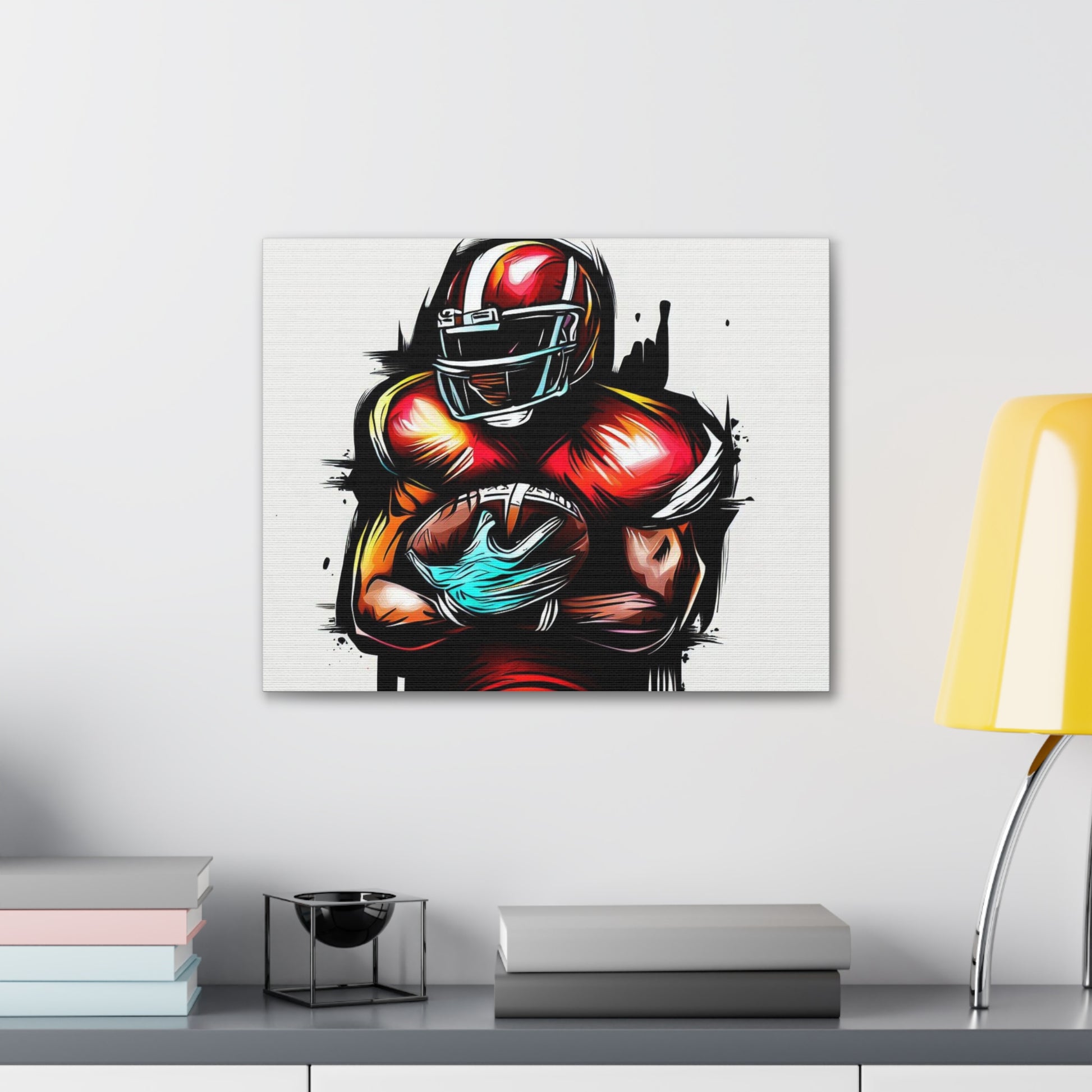 Football Player, Graffiti art prints, Street art canvas, Urban art decor, Graffiti-style wall art, Graffiti canvas prints, Street art posters - SaviTraviDesigns