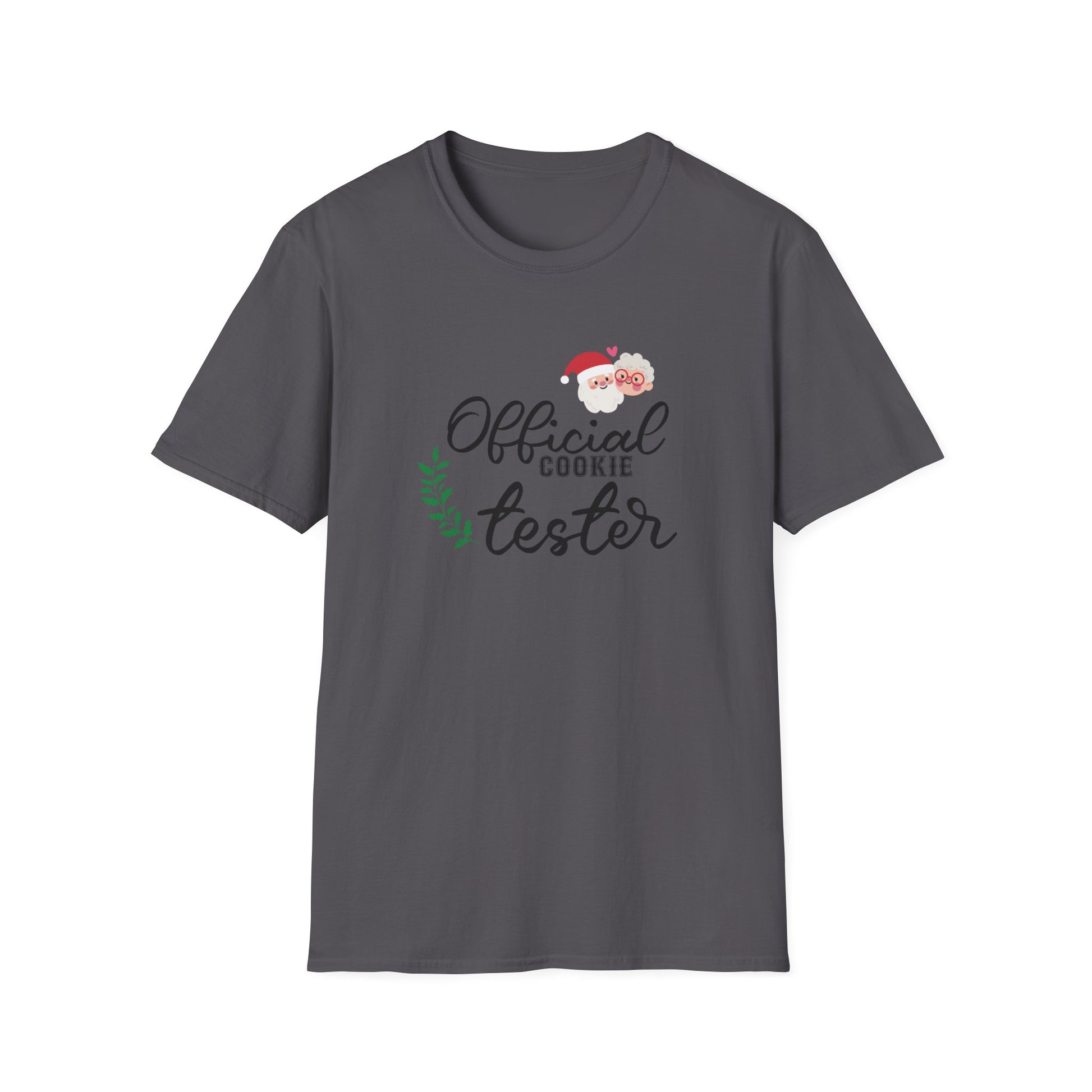 Official Cookie Tester Graphic T Shirt Charcoal