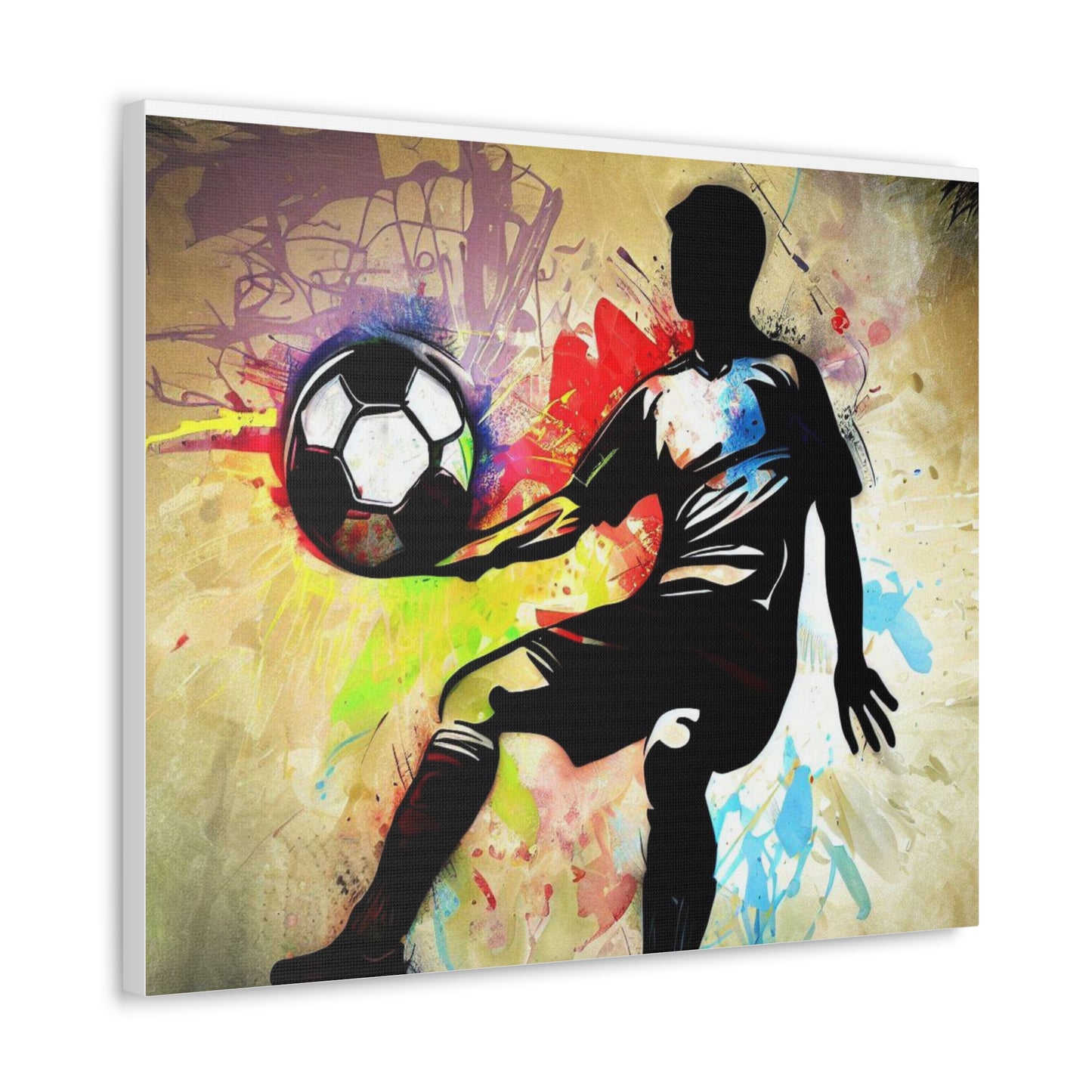 Soccer Player, Graffiti art prints, Street art canvas, Urban art decor, Graffiti-style wall art, Graffiti canvas prints, Street art posters - SaviTraviDesigns