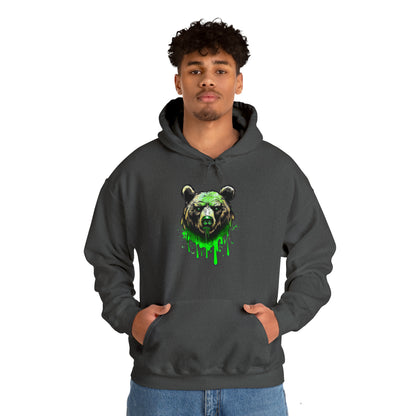 Bear Hoodie, Graffiti Graphic Shirt, Street Art, Urban Art, Unisex Hooded Sweatshirt