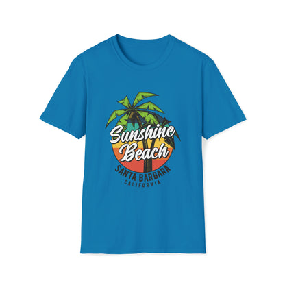 Sunshine Beach Santa Barbara |Beach Lifestyle Shirts | Summer Vibe Apparel Sapphire