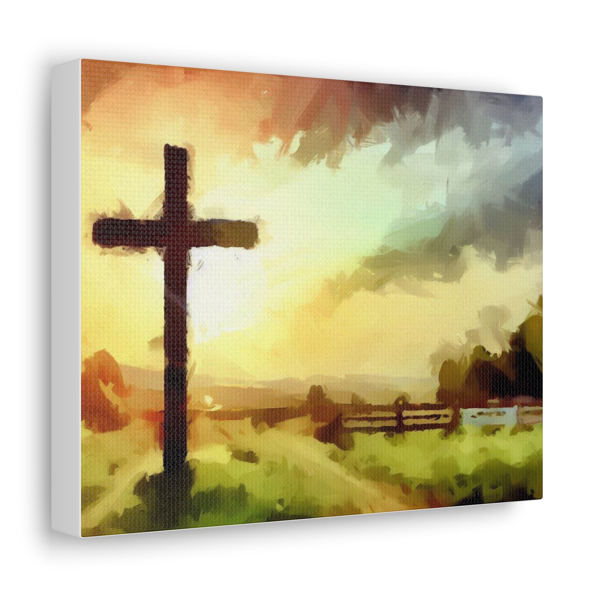 Christian wall art, Cross wall art, Farm art, Canvas Gallery Wraps - SaviTraviDesigns