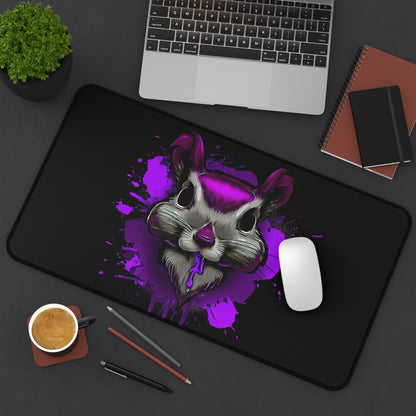 Graffiti mouse pad, Squirrel mouse pad, Urban Art Desk Mat, purple - SaviTraviDesigns