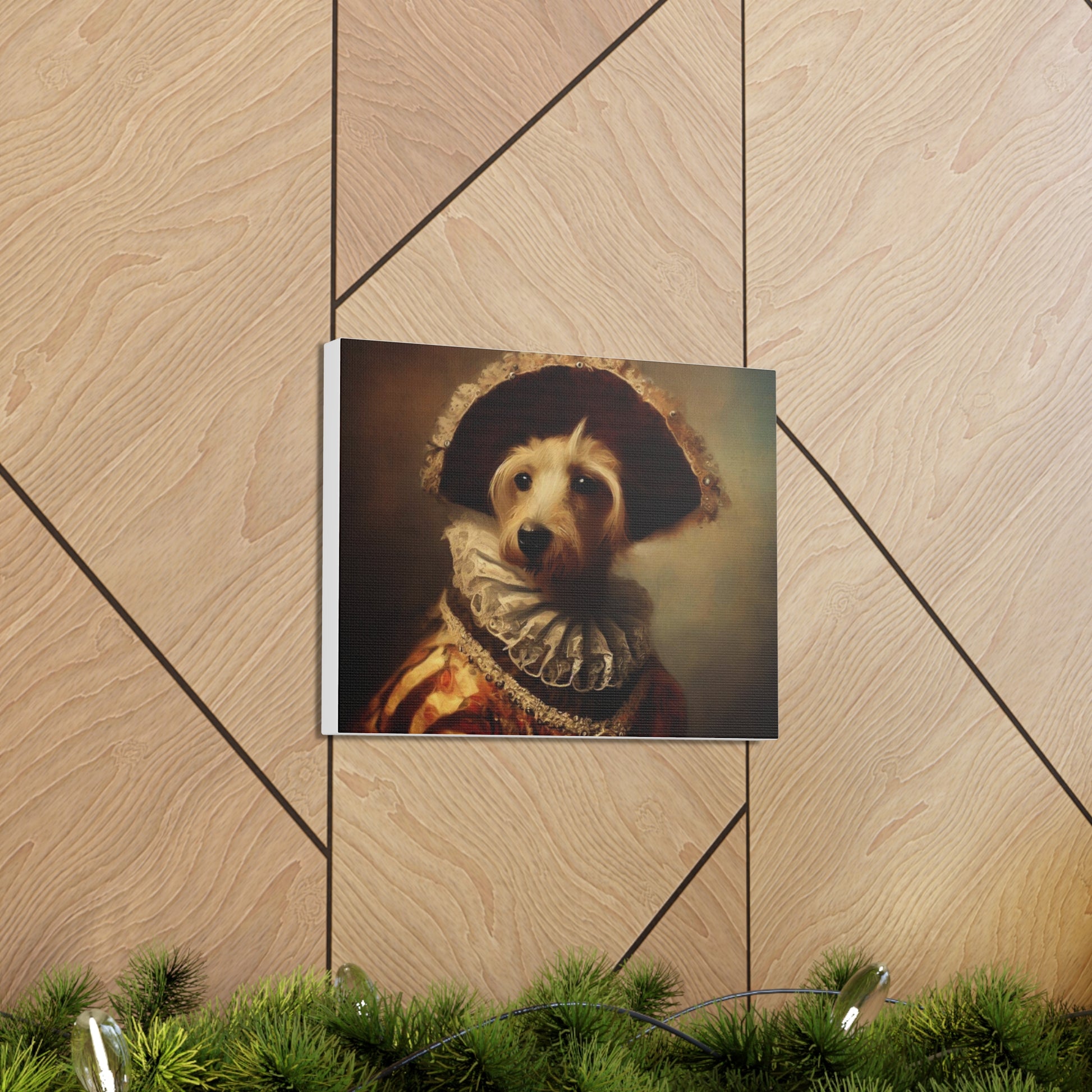 Fancy Dog, Canvas Dog Art, Dog Wall Art, Canine Canvas Art,Canvas Gallery Wraps, Pet Art, King Dog - SaviTraviDesigns