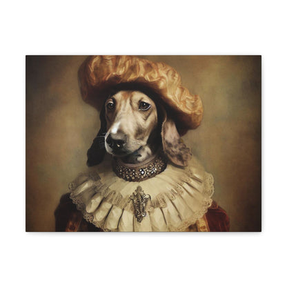 Fancy Dog, Canvas Dog Art, Dog Wall Art, Canine Canvas Art, Canvas Gallery Wraps 16″ x 12″ Premium Gallery Wraps (1.25″)