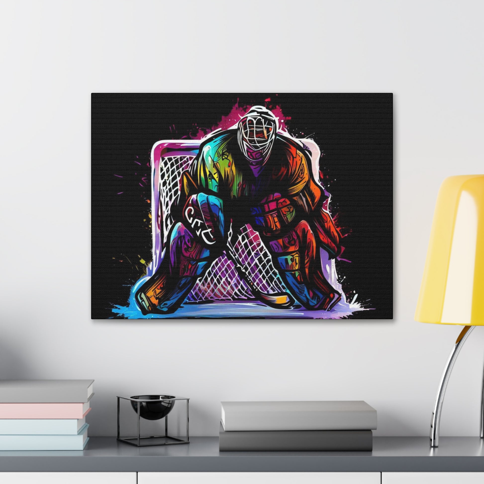 Hockey Canvas print, Graffiti canvas prints, Spray can art paintings, Street art canvas art, Urban graffiti artwork, Graffiti wall decor