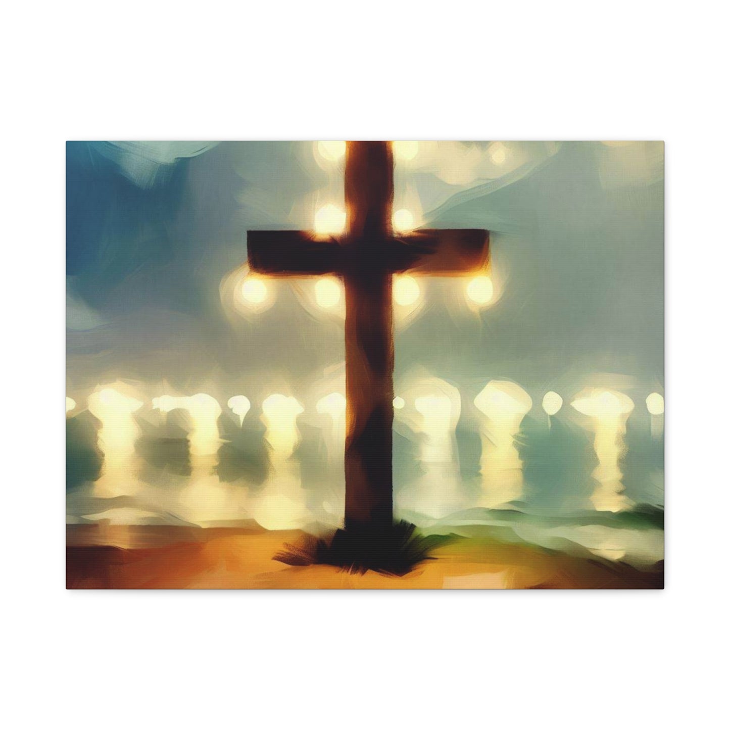 Christian wall art, Cross wall art, Beach art, Canvas Gallery Wrap - SaviTraviDesigns