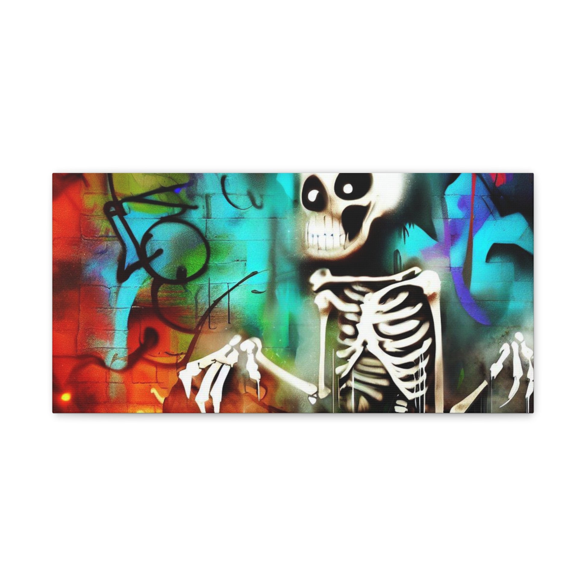 Halloween art, Skeleton canvas prints, Scary Halloween decor, Halloween home decor, Halloween wall, Gothic wall decor, Canvas Gallery Wraps - SaviTraviDesigns