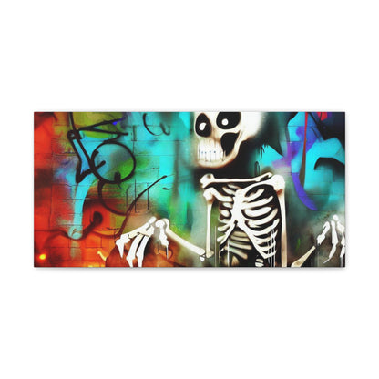 Halloween art, Skeleton canvas prints, Scary Halloween decor, Halloween home decor, Halloween wall, Gothic wall decor, Canvas Gallery Wraps - SaviTraviDesigns