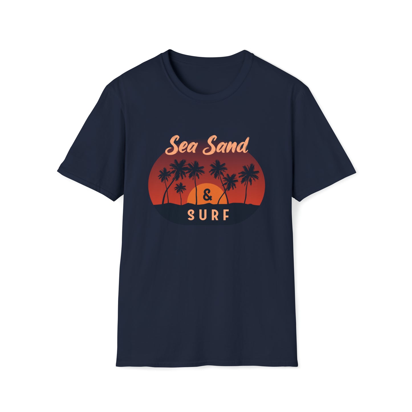 Sea Sand and Surf |Beach Lifestyle Shirts | Summer Vibe Apparel Navy