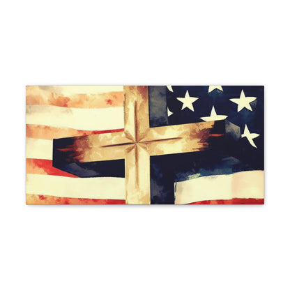 Christian wall art, Flag wall art, Canvas Gallery Wraps - SaviTraviDesigns