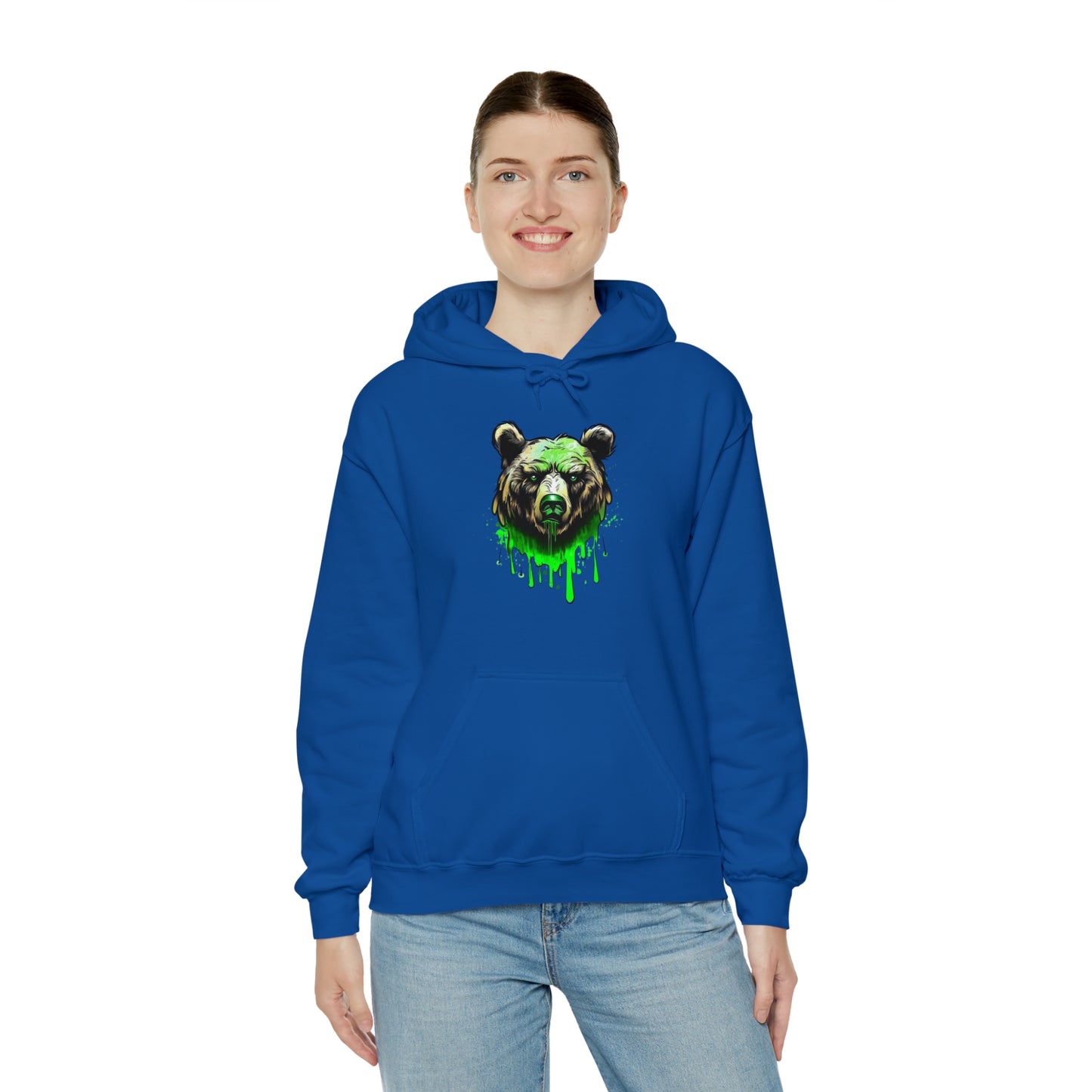 Bear Hoodie, Graffiti Graphic Shirt, Street Art, Urban Art, Unisex Hooded Sweatshirt