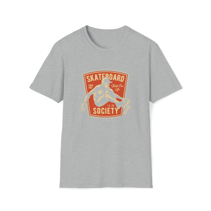 Skateboard Society |Beach Lifestyle Shirts | Summer Vibe Apparel Sport Grey