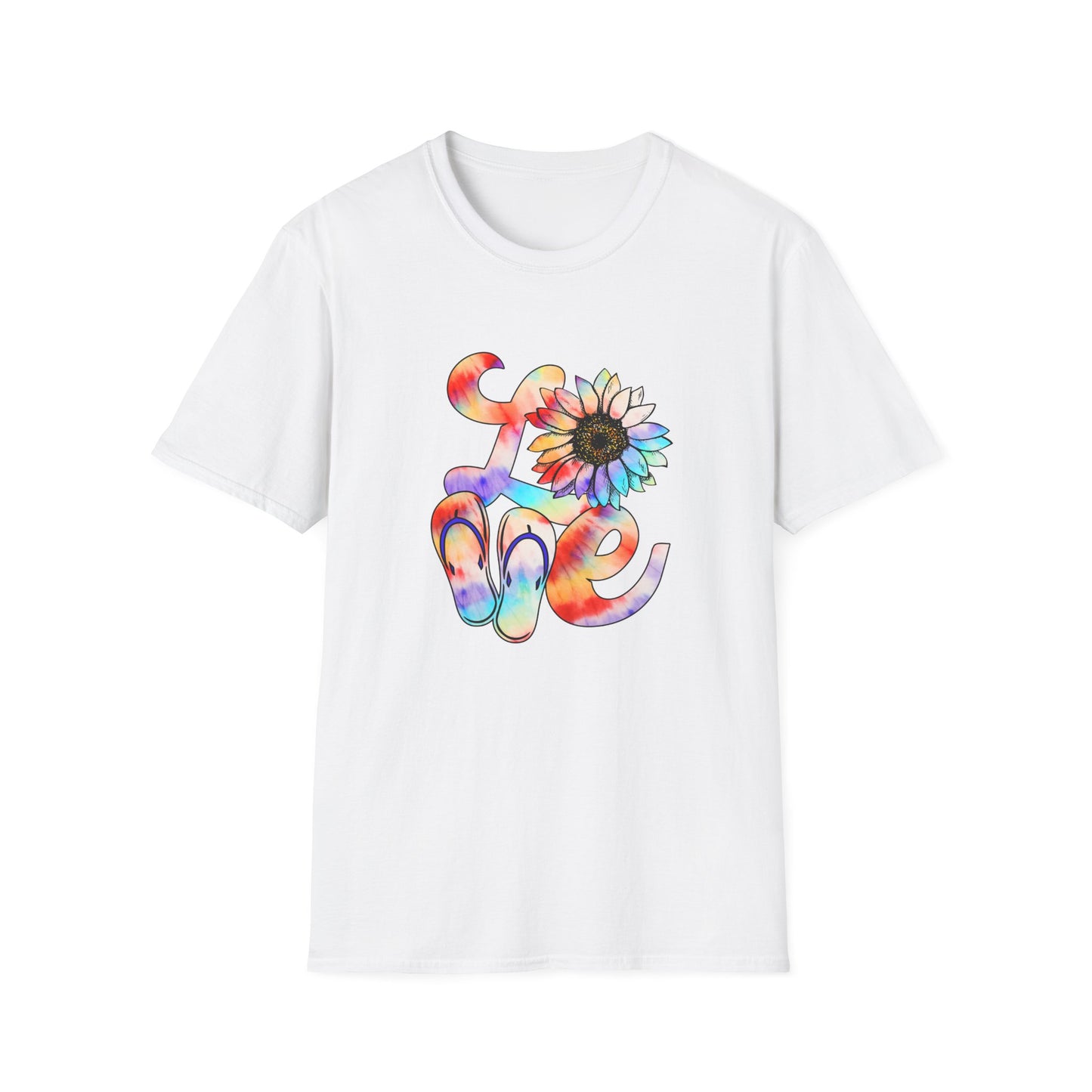 Beach Love Beachwear Graphic T Shirt White