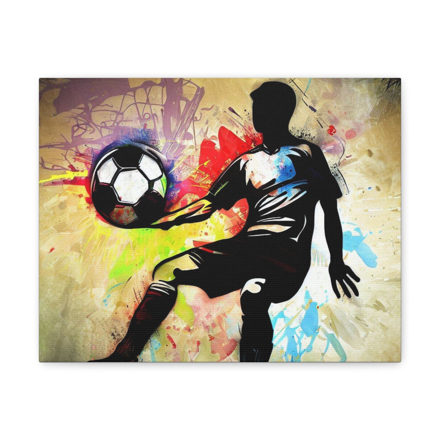 Soccer Player, Graffiti art prints, Street art canvas, Urban art decor, Graffiti-style wall art, Graffiti canvas prints, Street art posters - SaviTraviDesigns