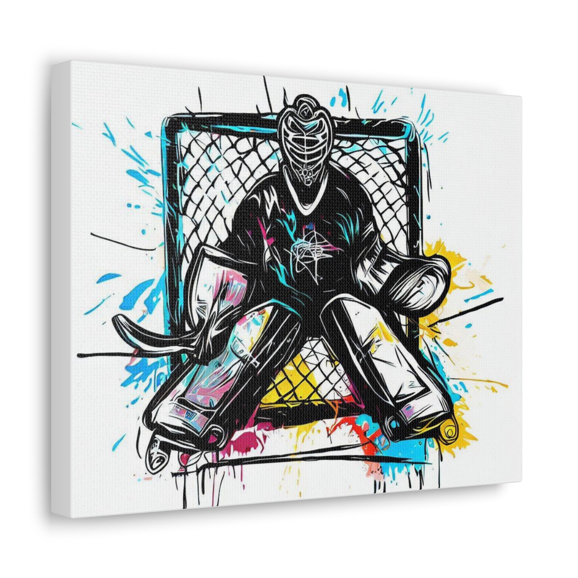 Hockey Goalie, Graffiti art prints, Street art canvas, Urban art decor, Graffiti-style wall art, Graffiti canvas prints, Street art posters - SaviTraviDesigns