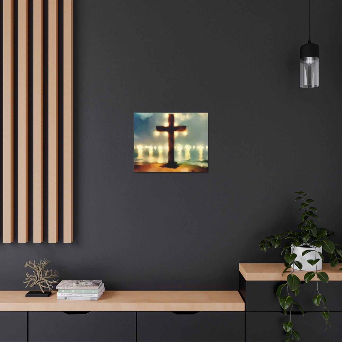 Christian wall art, Cross wall art, Beach art, Canvas Gallery Wrap - SaviTraviDesigns