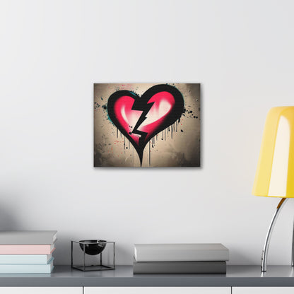 Broken Heart, Graffiti art prints, Street art canvas, Urban art decor, Graffiti-style wall art, Graffiti canvas prints, Street art posters - SaviTraviDesigns