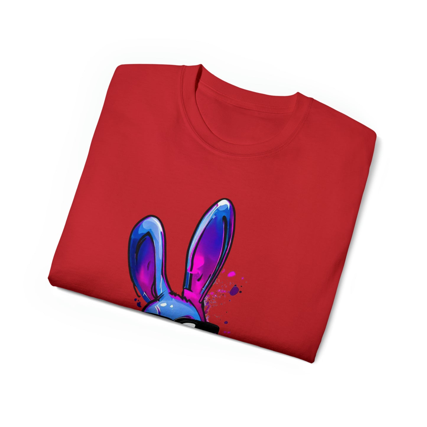 Graffiti shirt, Bunny shirt,  Urban Art T-Shirt, Blue Bunny, Urban Shirt - SaviTraviDesigns