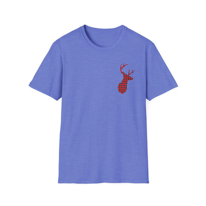 Plaid Elk T-Shirt Heather Royal