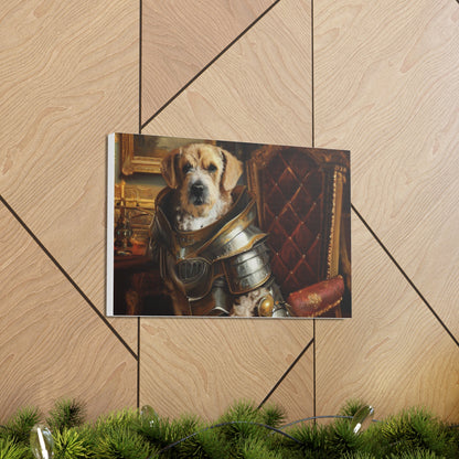 Fancy Dog, Canvas Dog Art, Dog Wall Art, Canine Canvas Art, Canvas Gallery Wraps