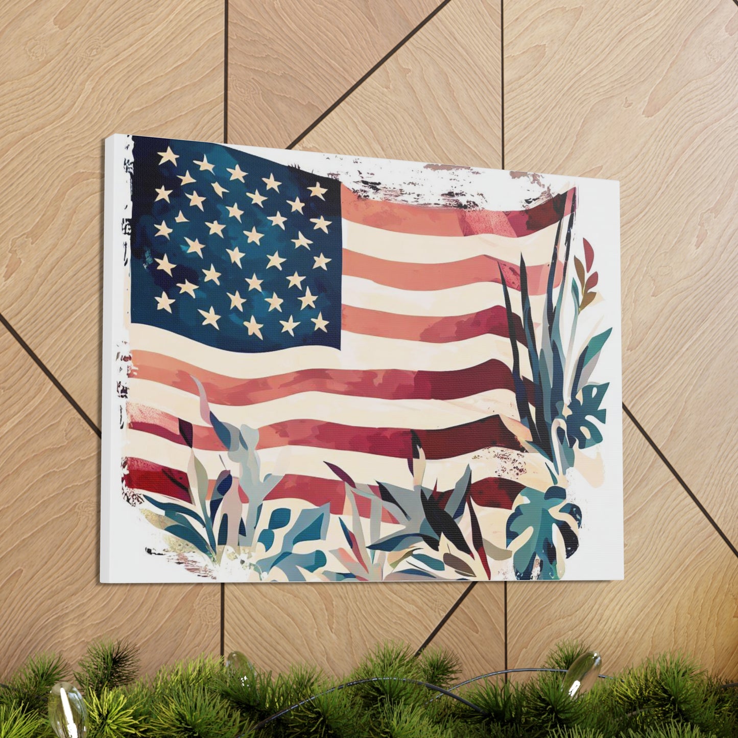 American Flag wall art, Flag wall art, Canvas Gallery Wraps - SaviTraviDesigns