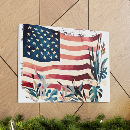 American Flag wall art, Flag wall art, Canvas Gallery Wraps - SaviTraviDesigns