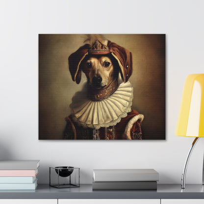 Fancy Dog, Canvas Dog Art, Dog Wall Art, Canine Canvas Art,Canvas Gallery Wraps, Pet Art