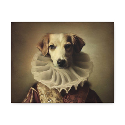 Fancy Dog, Canvas Dog Art, Dog Wall Art, Canine Canvas Art, Canvas Gallery Wraps 14″ x 11″ Premium Gallery Wraps (1.25″)