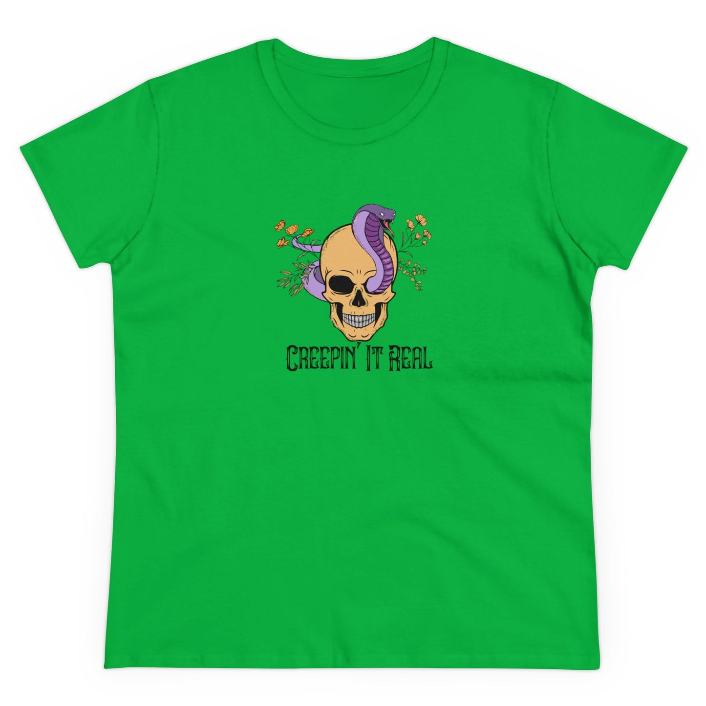 Creepin' it Real, Halloween Graphic Shirts, Spooky Halloween Shirts, Scary Halloween Shirt Designs, Cute Halloween Graphic Tees, Funny Halloween Shirt Ideas Irish Green