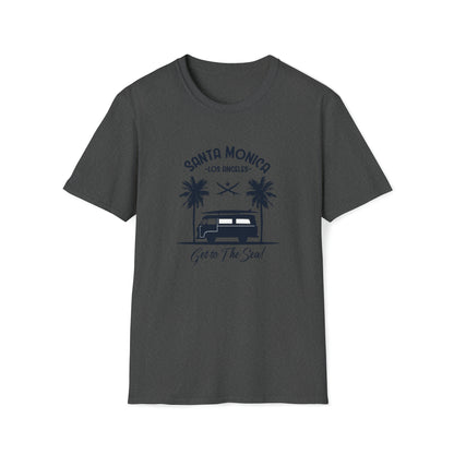 Santa Monica Surf Lifestyle |Beach Lifestyle Shirts | Summer Vibe Apparel Dark Heather