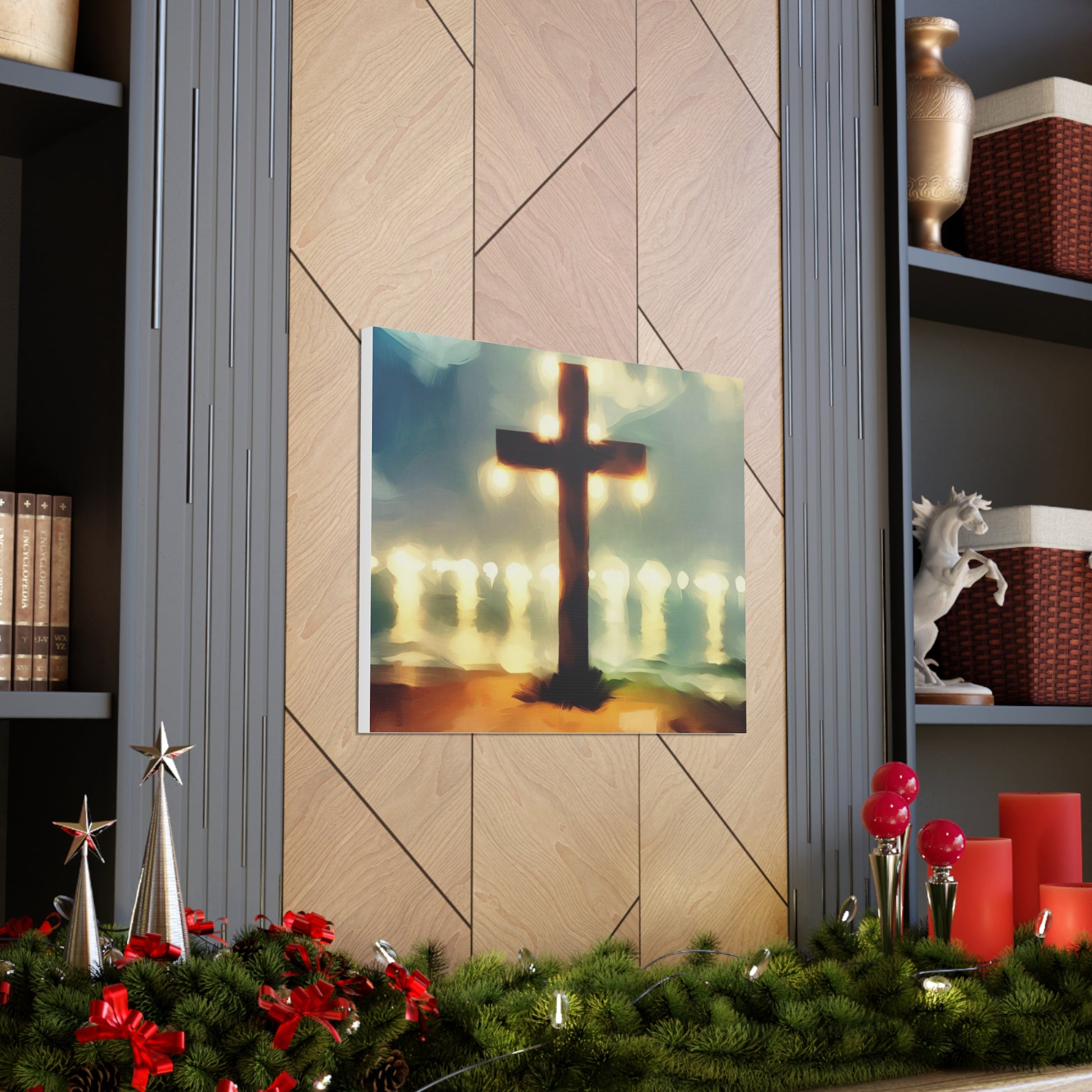 Christian wall art, Cross wall art, Beach art, Canvas Gallery Wrap - SaviTraviDesigns