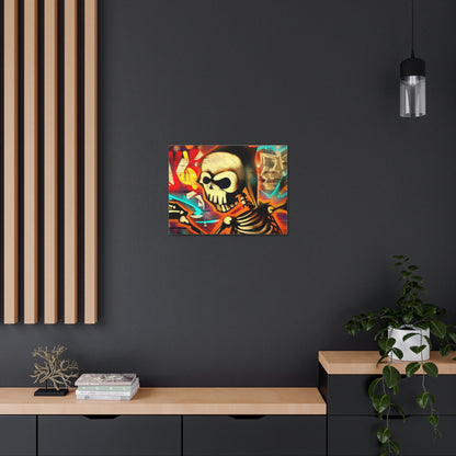 Halloween art, Skeleton canvas prints, Scary Halloween decor, Halloween home decor, Halloween wall, Gothic wall decor, Canvas Gallery Wraps - SaviTraviDesigns