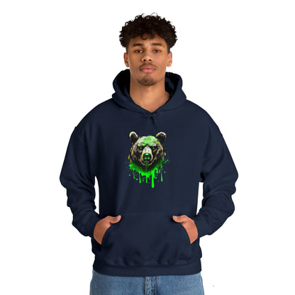 Bear Hoodie, Graffiti Graphic Shirt, Street Art, Urban Art, Unisex Hooded Sweatshirt