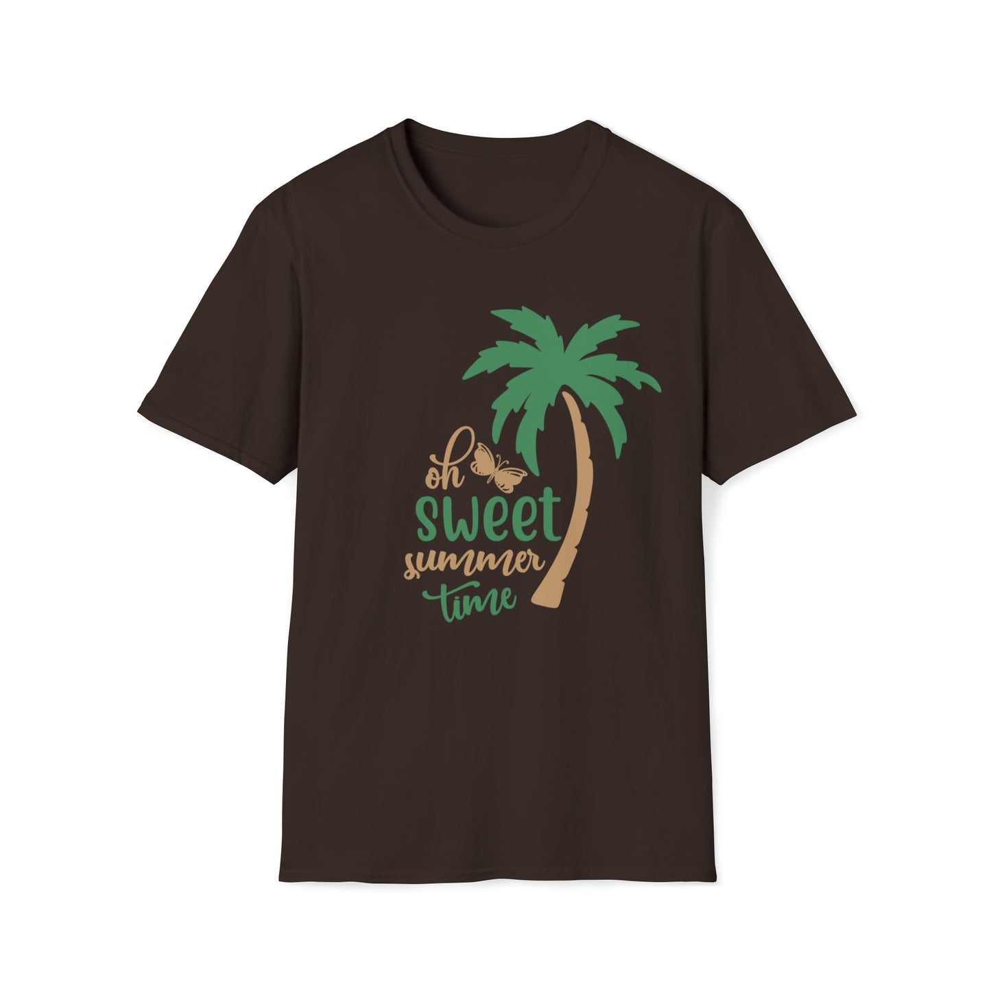 Sweet Summer Time |Beach Lifestyle Shirts | Summer Vibe Apparel Dark Chocolate