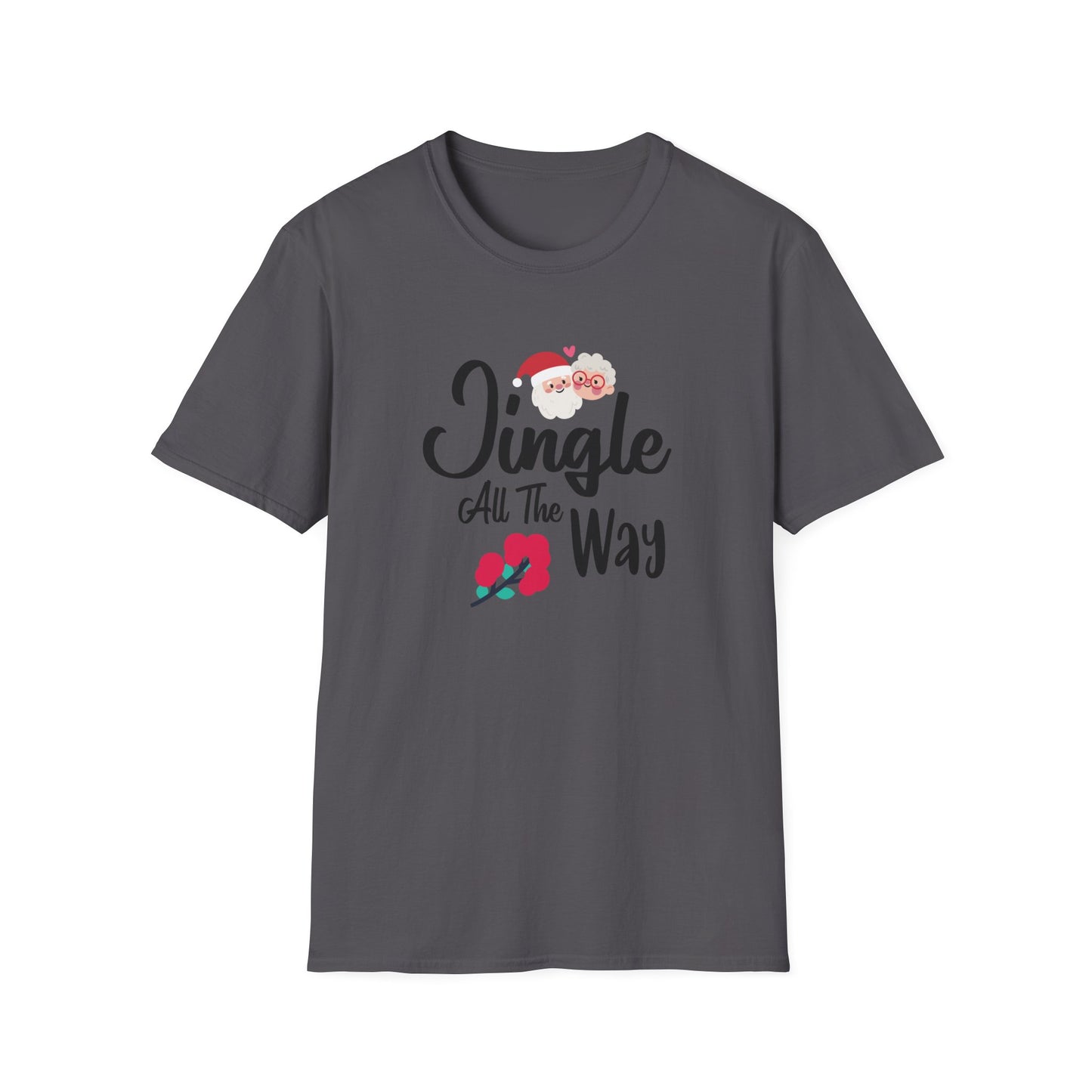 Jingle All The Way Holiday Graphic Shirt Charcoal