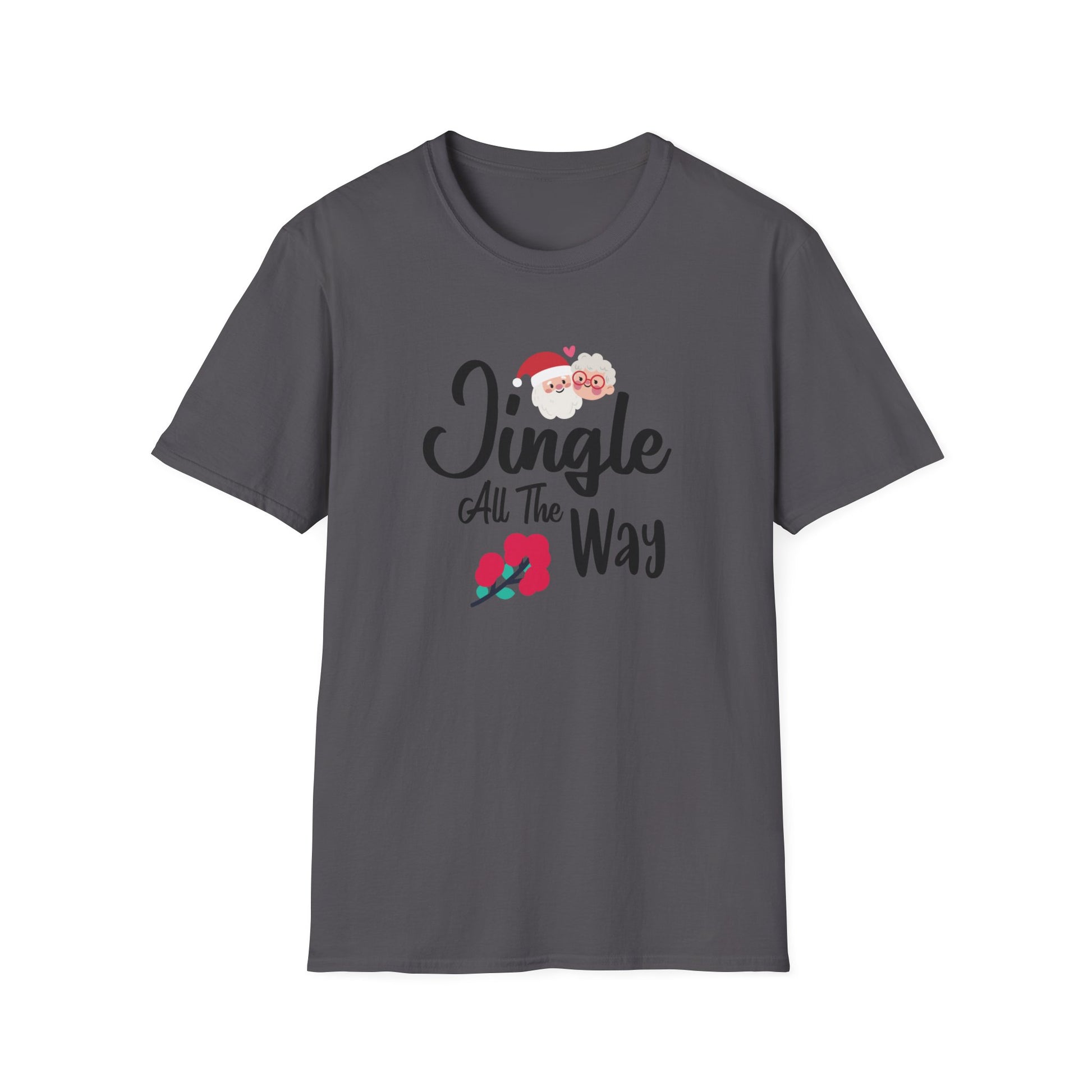 Jingle All The Way Holiday Graphic Shirt Charcoal