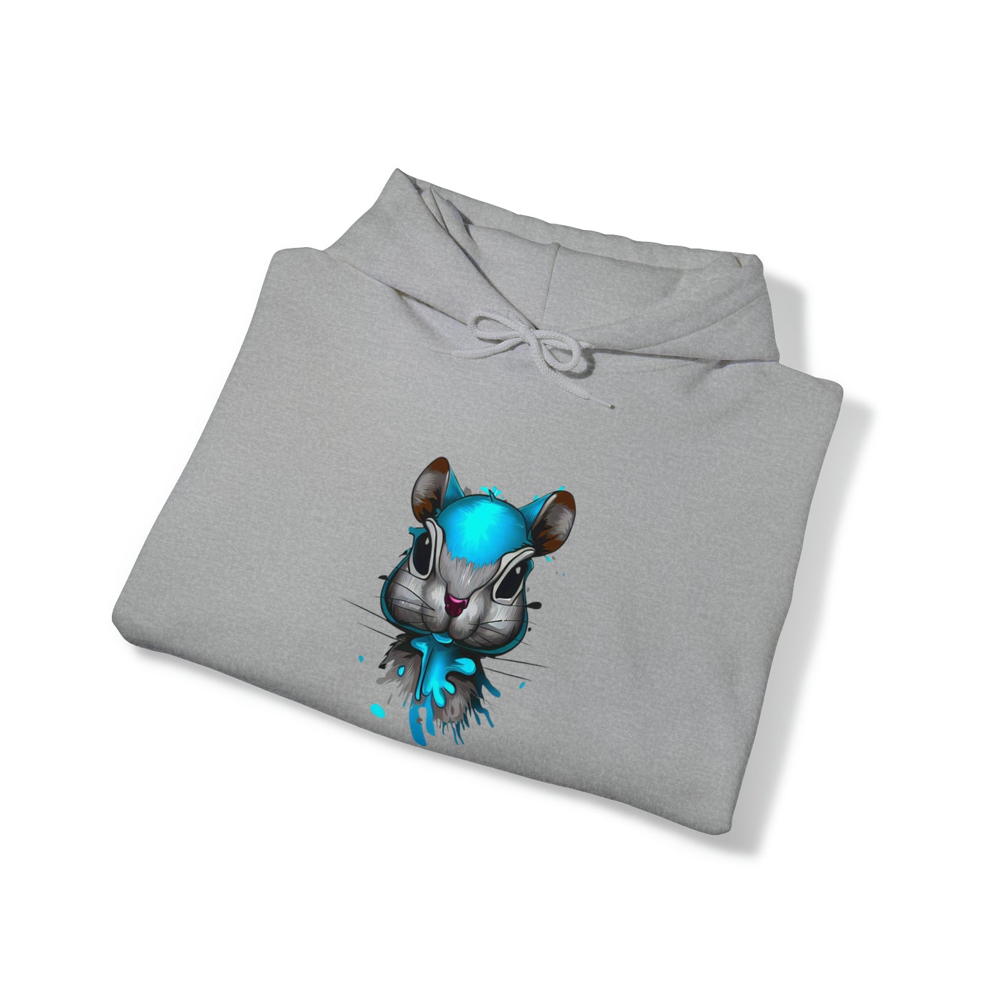 Graffiti Hoodie, Graffiti Sweatshirt,Squirrel hoodie, Urban Art Hooded Sweatshirt, Blue, - SaviTraviDesigns